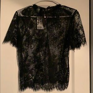 H &m lace shirt
